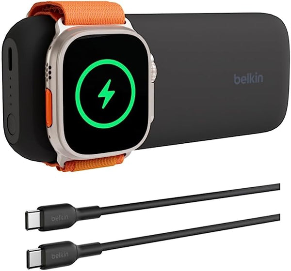 Belkin 10K POWER BANK WITH APPLE WATCH FAST CHARGER BLACK