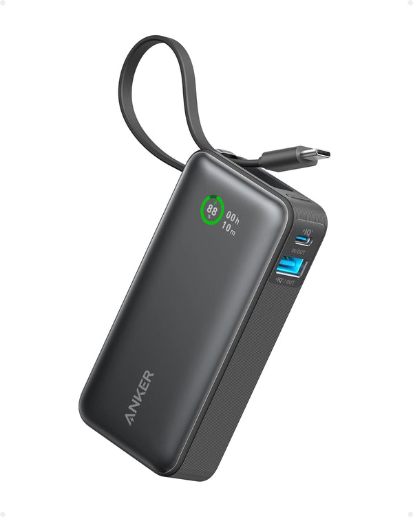 Anker Nano Power Bank (30W,Built-In USB-C Cable)
