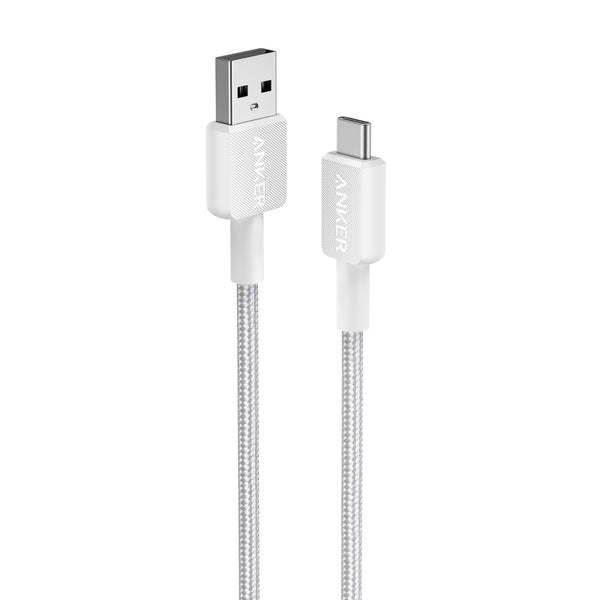 Anker 322 USB-A to USB-C Cable 3ft  ( Braided) white