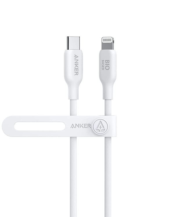 Anker 542 USB-C to Lightning Cable (Bio-Based 6ft)  White