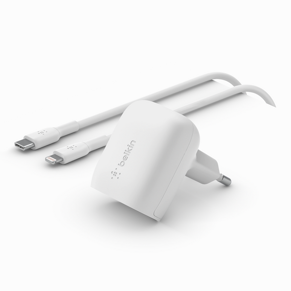 Belkin BoostCharge USB-C Wall Charger 20W + 1M USB-C to Lightning Cable