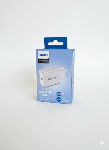 Philips GaN Wall charger USB-C 30W Philips GaN Wall charger USB-C 30W