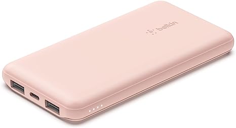 Belkin10K POWER BANK  USB-A & C 15W  ROSE GOLD