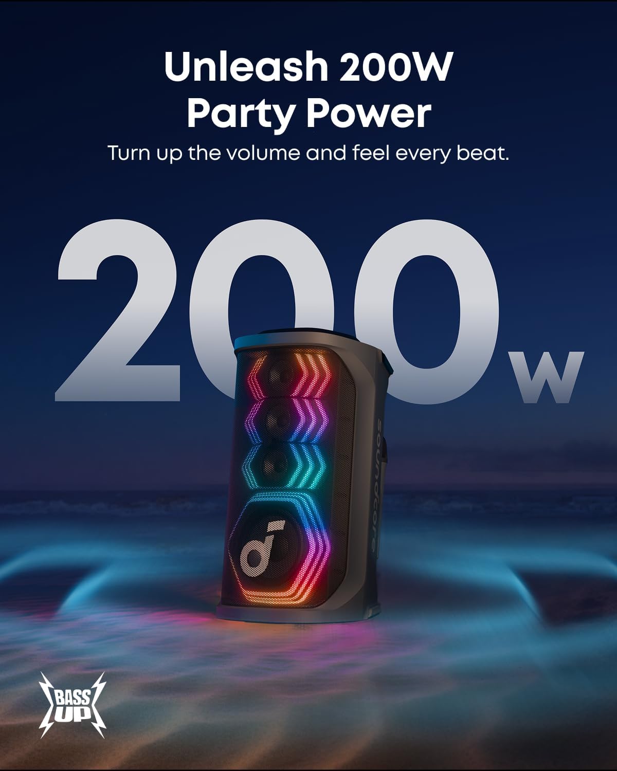 Anker soundcore Rave 3S , AI Party Speaker with 2 Wireless Microphones Anker soundcore Rave 3S , AI Party Speaker with 2 Wireless Microphones