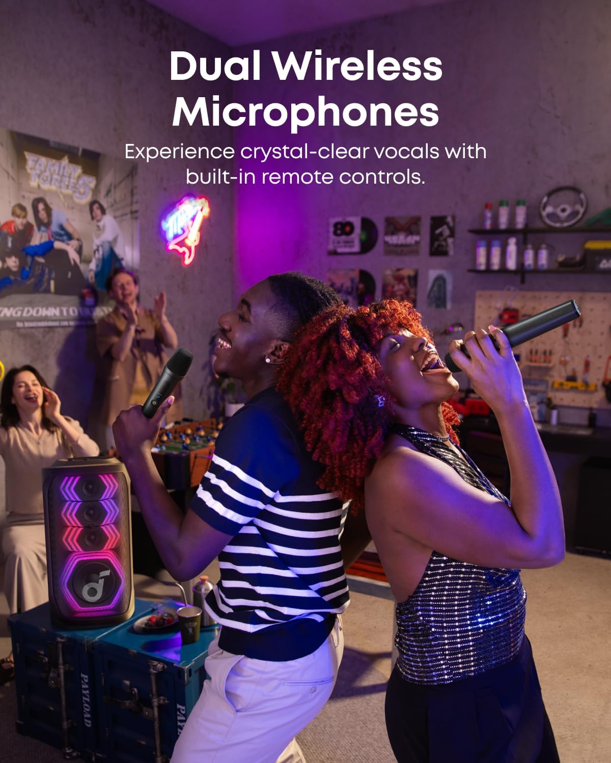 Anker soundcore Rave 3S , AI Party Speaker with 2 Wireless Microphones Anker soundcore Rave 3S , AI Party Speaker with 2 Wireless Microphones