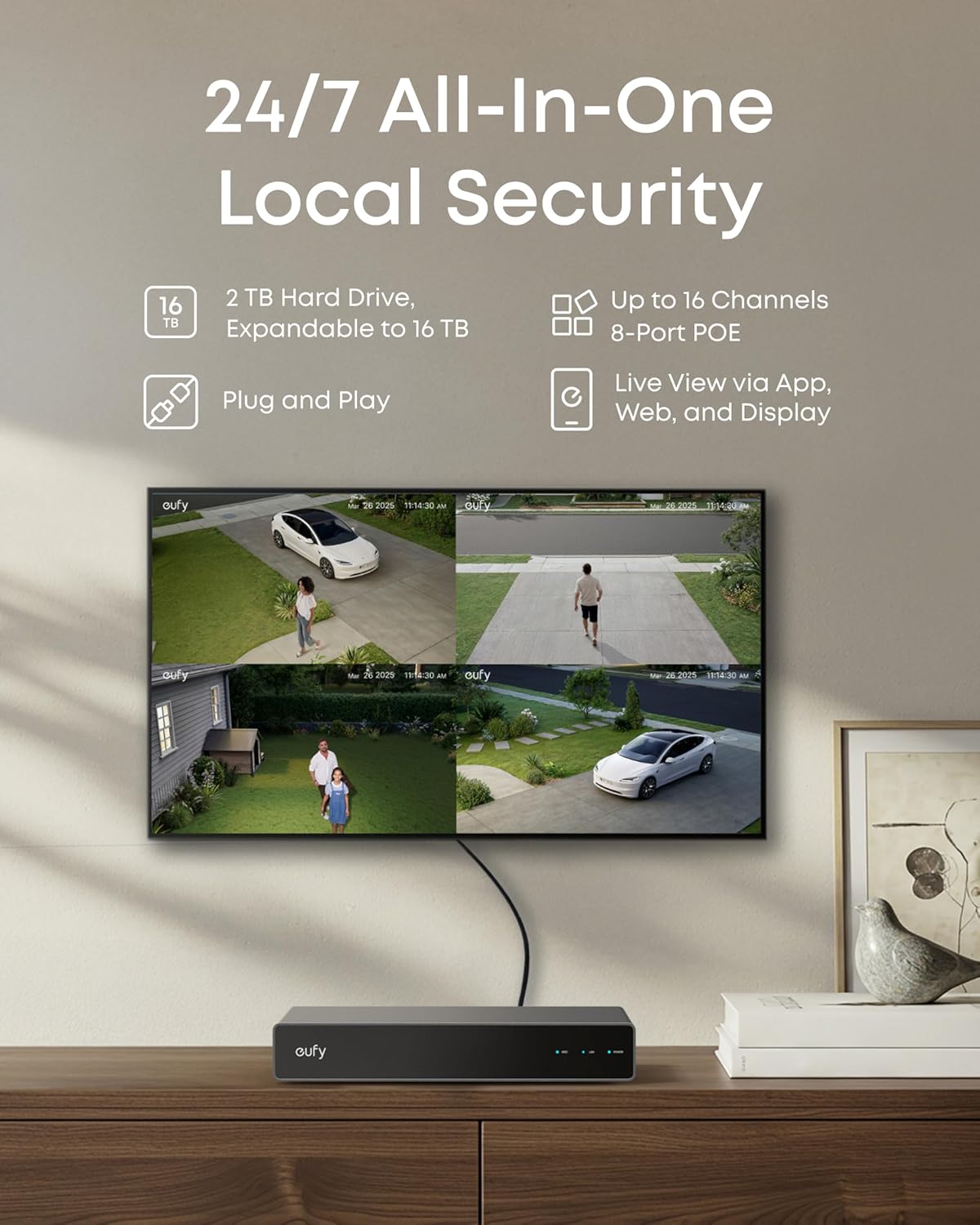 eufy Network Video Recorder S4 for Home Security Cameras eufy Network Video Recorder S4 for Home Security Cameras