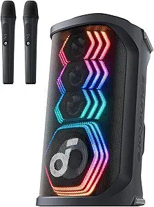 Anker soundcore Rave 3S , AI Party Speaker with 2 Wireless Microphones