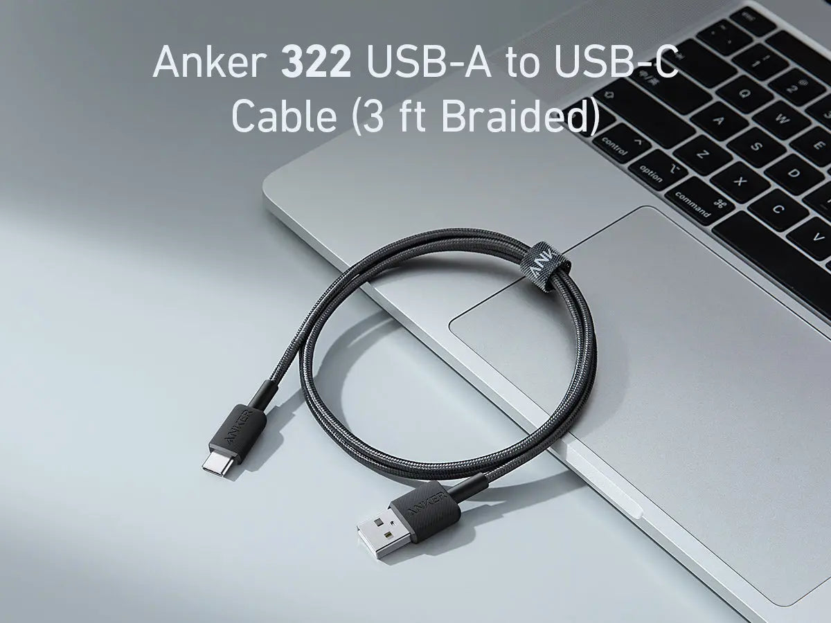 Anker 322 PowerLine USB A to USB C Fast Charging 3ft/0.9m Cable Anker 322 PowerLine USB A to USB C Fast Charging 3ft/0.9m Cable