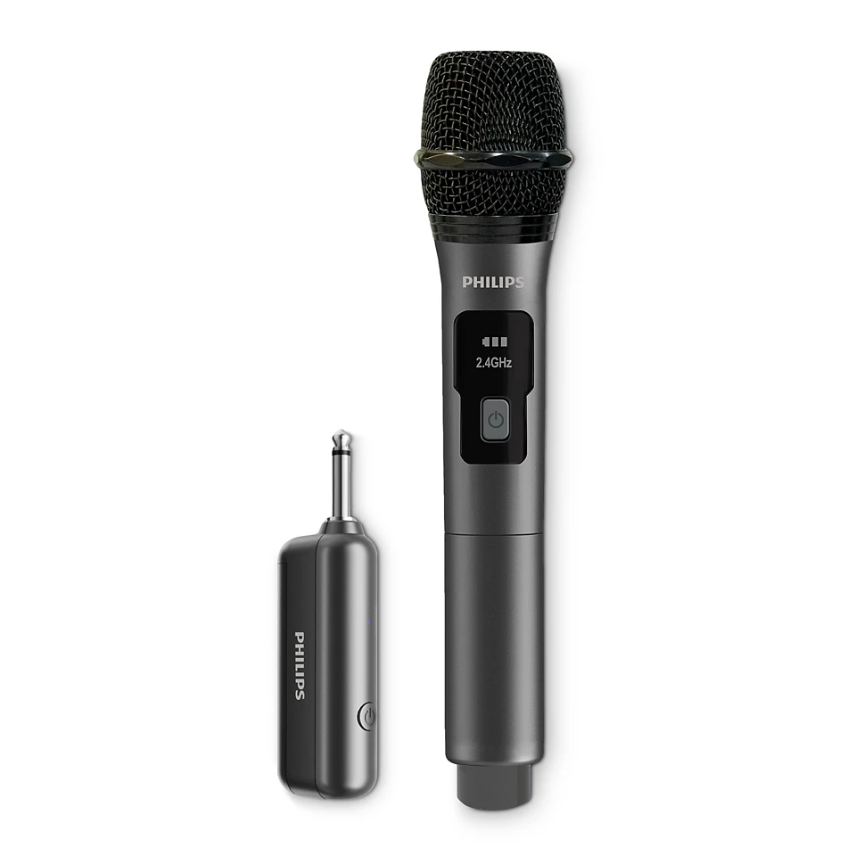Philips Wireless Microphone , Single Mic 2.4GHz Philips Wireless Microphone , Single Mic 2.4GHz