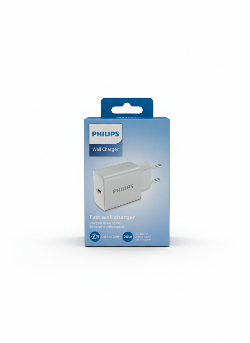 Philips Wall charger, USB-C 20W Philips Wall charger, USB-C 20W