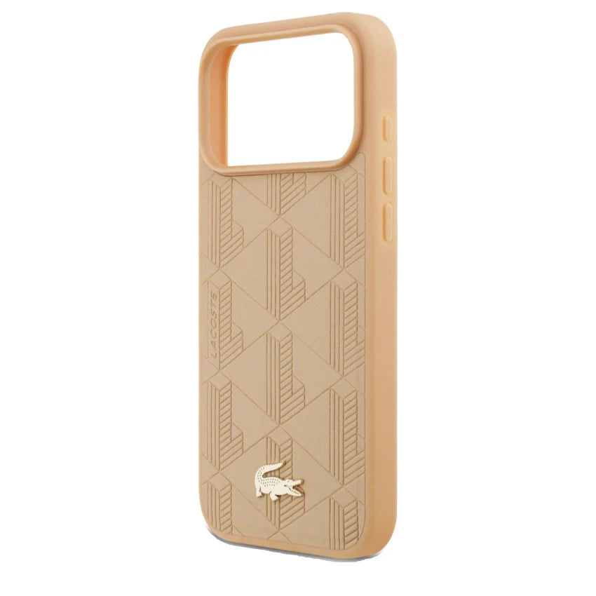Lacoste - Hardcase Monogramme Gold Logo MagSafe (LCHMP17LPNOK) - iPhone 17 Pro Lacoste - Hardcase Monogramme Gold Logo MagSafe (LCHMP17LPNOK) - iPhone 17 Pro