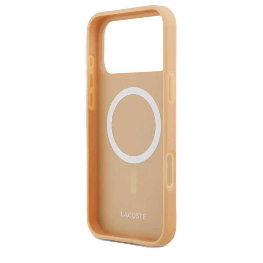Lacoste - Hardcase Monogramme Gold Logo MagSafe (LCHMP17LPNOK) - iPhone 17 Pro Lacoste - Hardcase Monogramme Gold Logo MagSafe (LCHMP17LPNOK) - iPhone 17 Pro