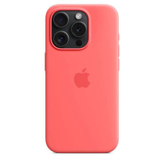 Apple iPhone 15 Pro Silicone Case with MagSafe - Guava