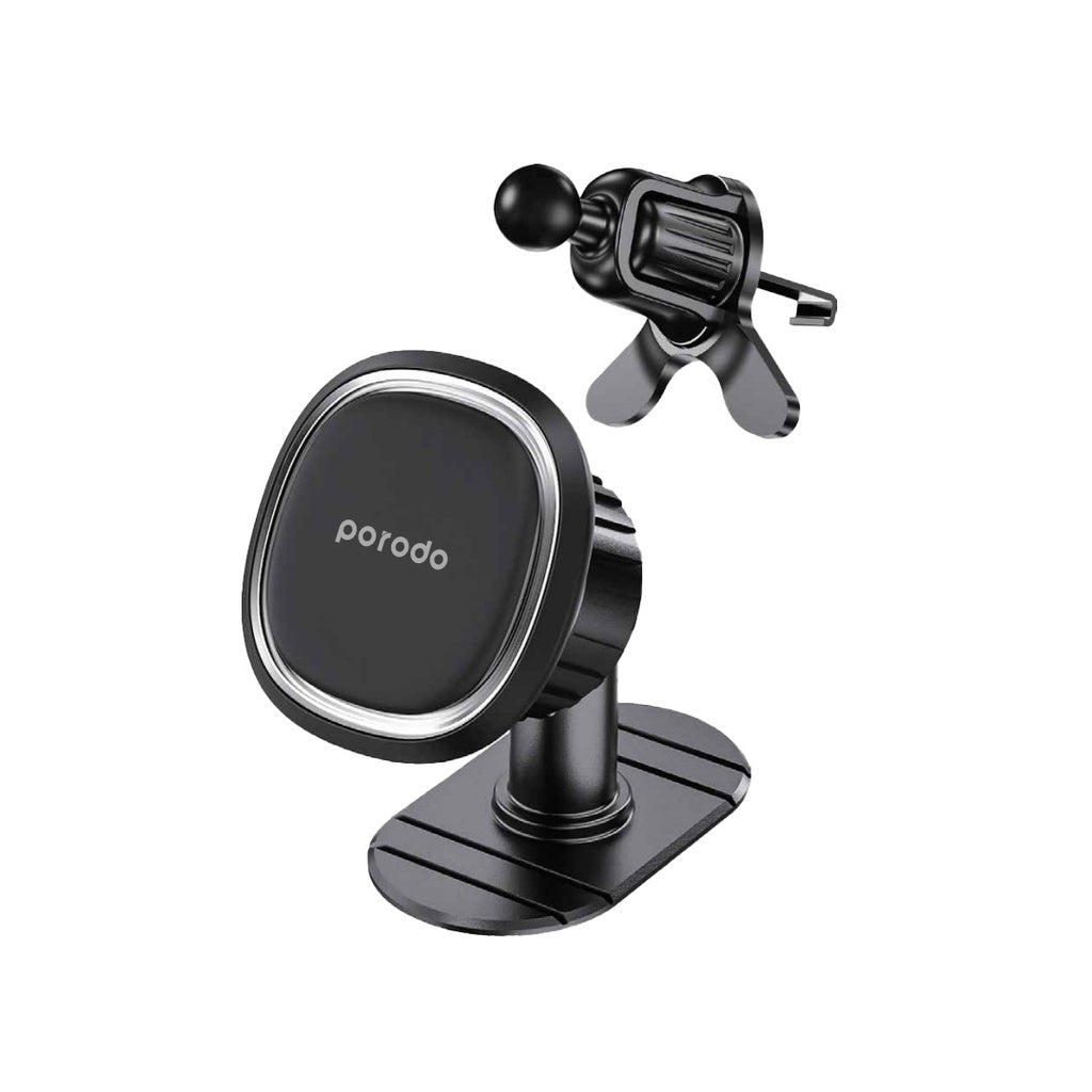 Porodo Universal Dual Mode Magnetic Phone Mount - Black Porodo Universal Dual Mode Magnetic Phone Mount - Black