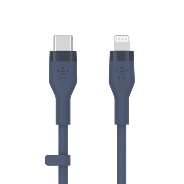 Belkin BOOST Flex USB-C Silicone Cable with Lightning Connector, 3M, Blue