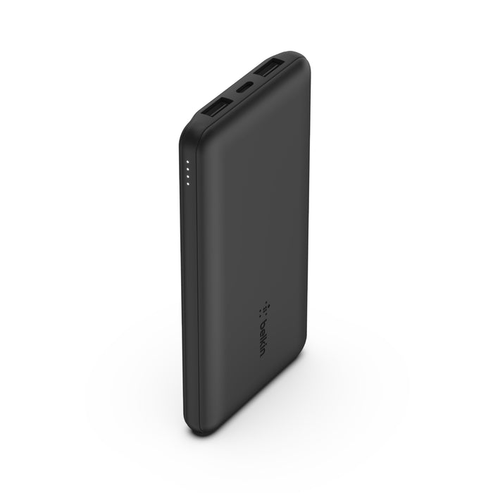 Belkin 10K Power Bank with USB-C , Dual USB-A USB-A Black