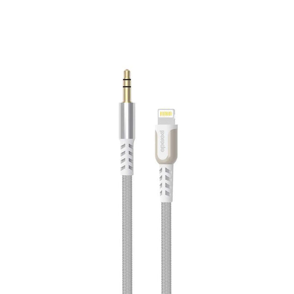Lighting to Aux PD-AUL12-WH Porodo Aux Cable- White
