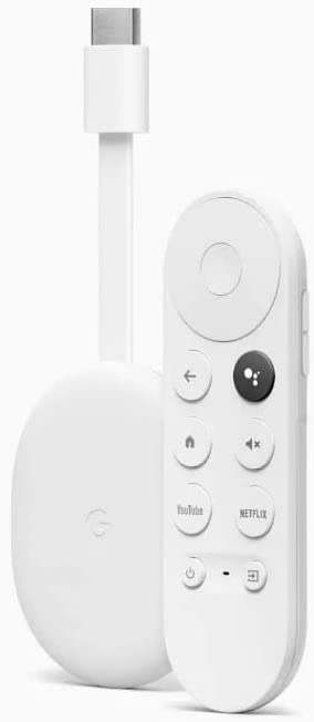 Google Chromecast HD with Google TV Remote - White