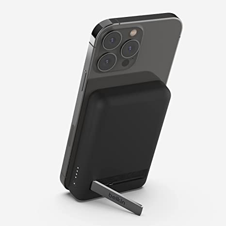 Belkin 5K MAGNETIC WIRELESS POWER BANK + KICK STAND, BLACK